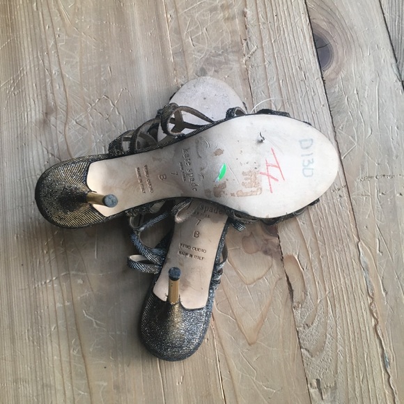 Metallic Kate Spade New York scrappy high heels - Picture 5 of 6